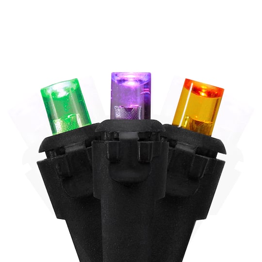 Northlight 50ct. Purple, Green & Orange LED Wide Angle Christmas String Lights | 16.3 ft | Michaels®